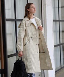 Julier Yoga and Relax | Julier soronaキルティングロングコート(その他アウター)