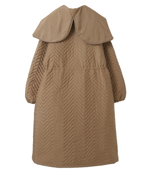 Julier Yoga and Relax（ジュリエヨガアンドリラックス）の「Julier soronaキルティングロングコート（その他アウター・レディース・オフホワイト・FREE）」の7枚目の写真