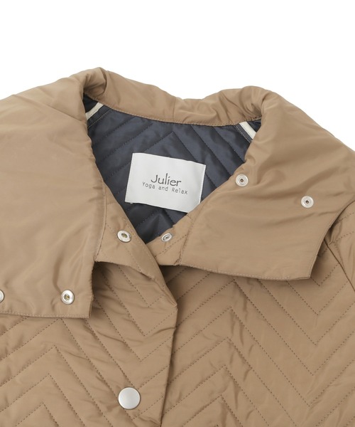 Julier Yoga and Relax（ジュリエヨガアンドリラックス）の「Julier soronaキルティングロングコート（その他アウター・レディース・オフホワイト・FREE）」の8枚目の写真
