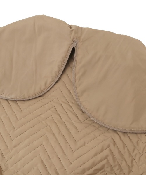 Julier Yoga and Relax（ジュリエヨガアンドリラックス）の「Julier soronaキルティングロングコート（その他アウター・レディース・オフホワイト・FREE）」の9枚目の写真