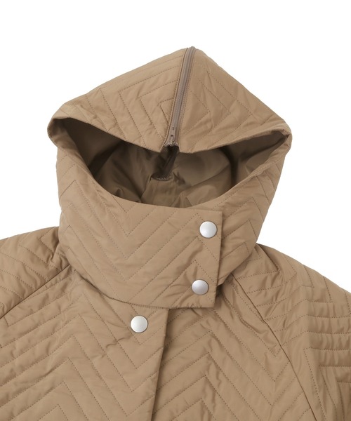 Julier Yoga and Relax（ジュリエヨガアンドリラックス）の「Julier soronaキルティングロングコート（その他アウター・レディース・オフホワイト・FREE）」の10枚目の写真