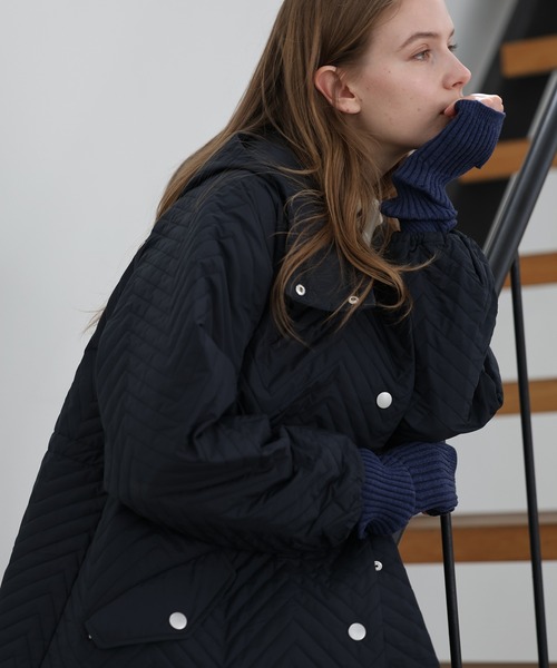 Julier Yoga and Relax（ジュリエヨガアンドリラックス）の「Julier soronaキルティングロングコート（その他アウター・レディース・オフホワイト・FREE）」の21枚目の写真