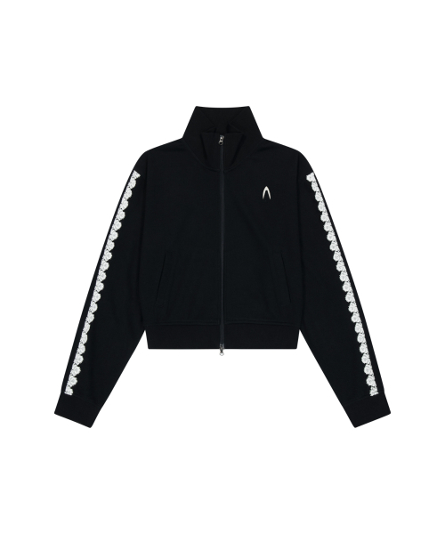 AAKAM(アーカム)の「Laced Track Jacket (Black)(ナイロンジャケット・レディース・その他・FREE)」の2枚目の写真