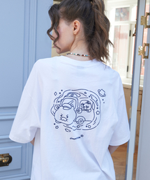 [CPGN x カカオフレンズ] ユニバースチュンシク刺繍半袖Tシャツホワイト