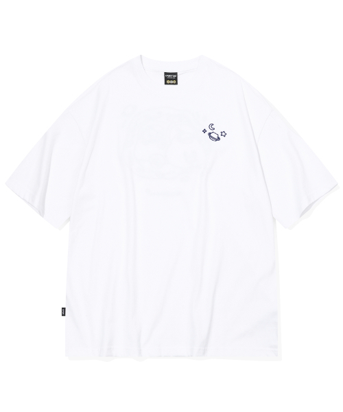 CPGN STUDIO（コンパーニョ）の「[CPGN x カカオフレンズ] ユニバースチュンシク刺繍半袖Tシャツホワイト（Tシャツ/カットソー・レディース・その他・LARGE/MEDIUM）」の2枚目の写真