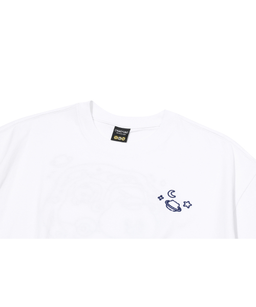CPGN STUDIO（コンパーニョ）の「[CPGN x カカオフレンズ] ユニバースチュンシク刺繍半袖Tシャツホワイト（Tシャツ/カットソー・レディース・その他・LARGE/MEDIUM）」の4枚目の写真