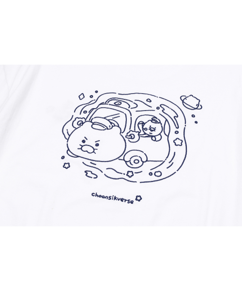 CPGN STUDIO（コンパーニョ）の「[CPGN x カカオフレンズ] ユニバースチュンシク刺繍半袖Tシャツホワイト（Tシャツ/カットソー・レディース・その他・LARGE/MEDIUM）」の7枚目の写真