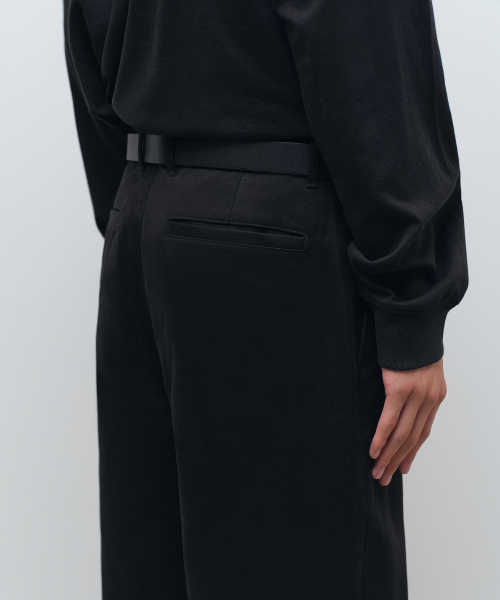 MUSINSA STANDARD（ムシンサスタンダード）の「ブラシドレギュラーフィットチノパンツ[ブラック]（その他パンツ・メンズ・その他・40/38/42/36/34/32/30/31/33/26/27/28/29）」の6枚目の写真