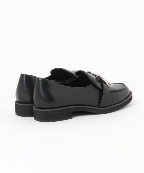 Bridget Birkin(ブリジットバーキン)の「【Bridget Birkin】スクエアビジューローファー(51621B)(ローファー・レディース・ブラック・22.5/23/23.5/24)」の2枚目の写真