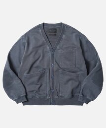 PIGMENT DYEING HEAVYWEIGHT CARDIGAN _ NAVY