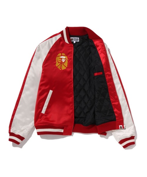 A BATHING APE(アベイシングエイプ)の「BAPE SOUVENIR JACKET(スカジャン・メンズ・レッド/ホワイト・SMALL/X-LARGE/MEDIUM/XX-LARGE/LARGE)」の6枚目の写真