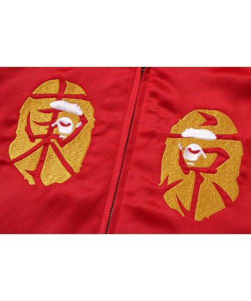 A BATHING APE(アベイシングエイプ)の「BAPE SOUVENIR JACKET(スカジャン・メンズ・レッド/ホワイト・SMALL/X-LARGE/MEDIUM/XX-LARGE/LARGE)」の8枚目の写真