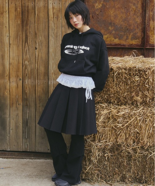 Opening Project(オープニングプロジェクト)の「w Identity Hoodie / ダブルアイデンティティ フーディ(パーカー・レディース・杢グレー/ブラック・S/M)」の3枚目の写真