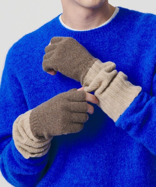 BEAUTY&YOUTH UNITED ARROWS（ビューティーアンドユースユナイテッドアローズ）の「＜SANTACANA＞フィンガーレス グローブ（手袋・メンズ・ブラック/グレー系/モカ・FREE）」の17枚目の写真