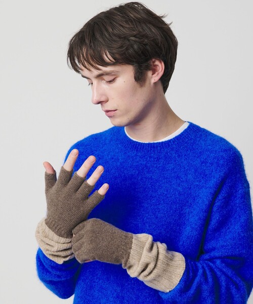 BEAUTY&YOUTH UNITED ARROWS（ビューティーアンドユースユナイテッドアローズ）の「＜SANTACANA＞フィンガーレス グローブ（手袋・メンズ・ブラック/グレー系/モカ・FREE）」の16枚目の写真