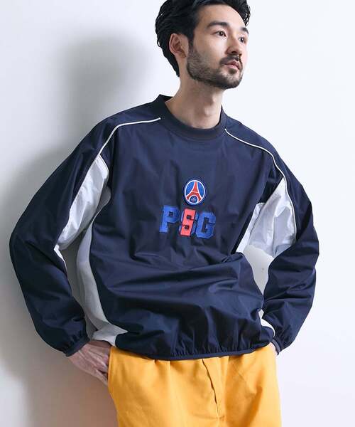 PARIS SAINT-GERMAIN（パリサンジェルマン）の「【Paris Saint-Germain / パリ・サン＝ジェルマン】JP Classic Piste（ナイロンジャケット・メンズ・ネイビー/ブラック・MEDIUM/LARGE）」の6枚目の写真