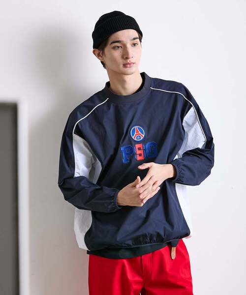 PARIS SAINT-GERMAIN（パリサンジェルマン）の「【Paris Saint-Germain / パリ・サン＝ジェルマン】JP Classic Piste（ナイロンジャケット・メンズ・ネイビー/ブラック・MEDIUM/LARGE）」の11枚目の写真