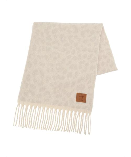 Te chichi（テチチ）の「レオパードマフラー（ストール/ショール・レディース・ベージュ/チャコールグレー/オフホワイト・F）」の6枚目の写真