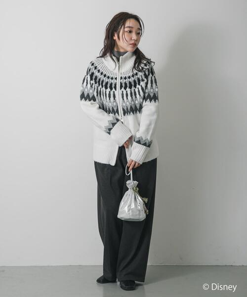 SENSE OF PLACE by URBAN RESEARCH(センスオブプレイスバイアーバンリサーチ)の「『別注』FANTASIA/巾着バック(ショルダーバッグ・レディース・ネイビー/シルバー・ONE)」の10枚目の写真