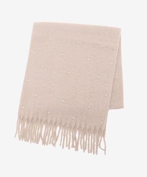 MAJESTIC LEGON（マジェスティックレゴン）の「パール付きストール（ストール/ショール・レディース・アイボリー/グレー/ベージュ・FREE）」の8枚目の写真