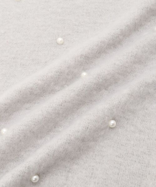 MAJESTIC LEGON（マジェスティックレゴン）の「パール付きストール（ストール/ショール・レディース・アイボリー/グレー/ベージュ・FREE）」の11枚目の写真