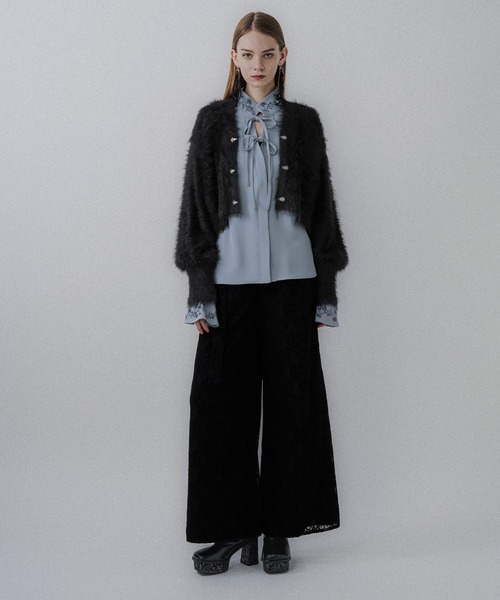 シャギーチャイナニットカーディガン(HARE)（カーディガン/ボレロ