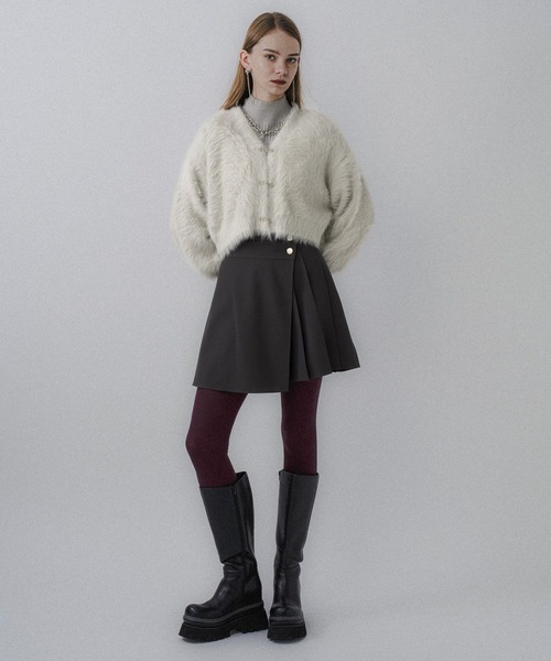 シャギーチャイナニットカーディガン(HARE)（カーディガン/ボレロ