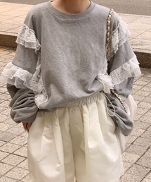 BANNER SELECT（バナーセレクト）の「レースドッキングスウェットプルオーバー（スウェット）」