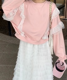 BANNER SELECT（バナーセレクト）の「レースドッキングスウェットプルオーバー（スウェット）」