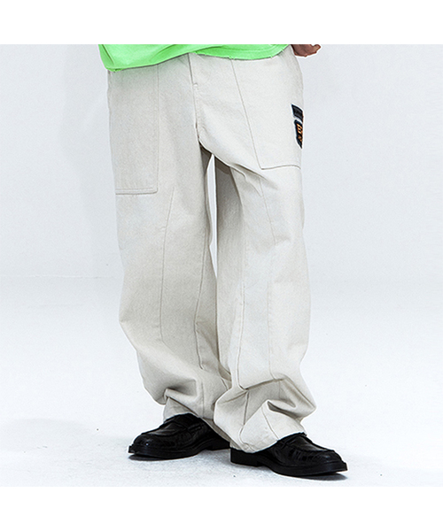 セール】Man Patchwork Carpenter Pants Cream（その他パンツ）｜ERER