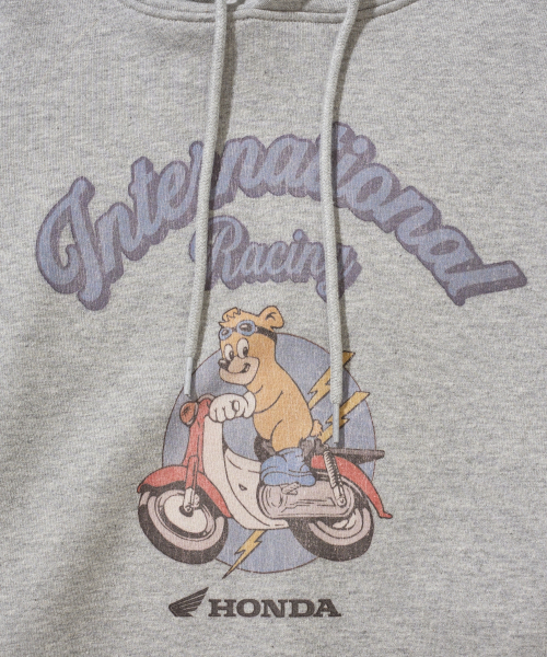 PHYPS MOTORCYCLE(フィップスモーターサイクル)の「Vintage Riding Bear Hoodie Gray(パーカー・メンズ・その他・X-LARGE/SMALL/MEDIUM/LARGE)」の4枚目の写真