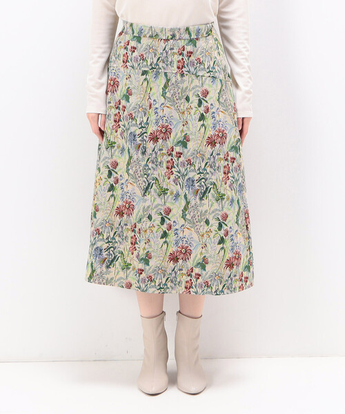 K.T KIYOKO TAKASE(キヨコタカセ)の「ゴブラン織り Aラインフレアスカート(スカート・レディース・ベージュ・9号)」の5枚目の写真