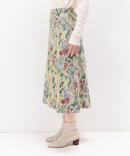 K.T KIYOKO TAKASE(キヨコタカセ)の「ゴブラン織り Aラインフレアスカート(スカート・レディース・ベージュ・9号)」の6枚目の写真