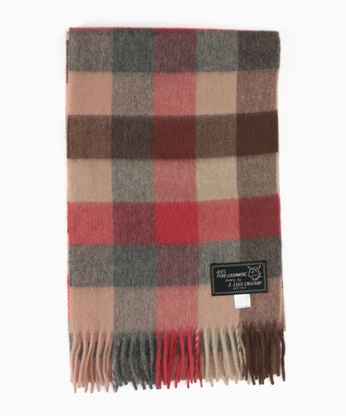 417 EDIFICE（フォーワンセブンエディフィス）の「Joshua Ellis / ジョシュア エリス RWC 25*165（マフラー・メンズ・ホワイト/レッド/グリーン/ブルー/パープル/サックスブルー・FREE）」の6枚目の写真