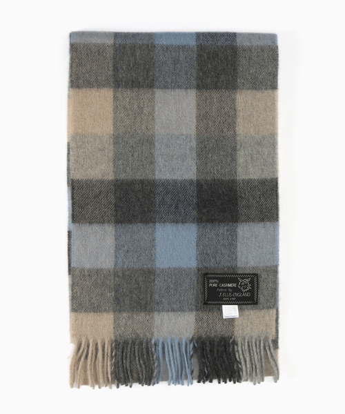 417 EDIFICE（フォーワンセブンエディフィス）の「Joshua Ellis / ジョシュア エリス RWC 25*165（マフラー・メンズ・ホワイト/レッド/グリーン/ブルー/パープル/サックスブルー・FREE）」の4枚目の写真