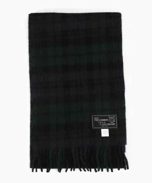 417 EDIFICE（フォーワンセブンエディフィス）の「Joshua Ellis / ジョシュア エリス RWC 25*165（マフラー・メンズ・ホワイト/レッド/グリーン/ブルー/パープル/サックスブルー・FREE）」の2枚目の写真