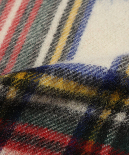 417 EDIFICE（フォーワンセブンエディフィス）の「Joshua Ellis / ジョシュア エリス RWC 25*165（マフラー・メンズ・ホワイト/レッド/グリーン/ブルー/パープル/サックスブルー・FREE）」の9枚目の写真