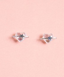 gargle（ガーグル）の「gargle ガーグル：GARGLE COREシリーズ　韓国アクセ　ハート土星　ピアス（ピアス（両耳用））」