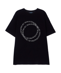 ダブルリングスーピマコットンラウンドネック半袖Tシャツ_ブラック