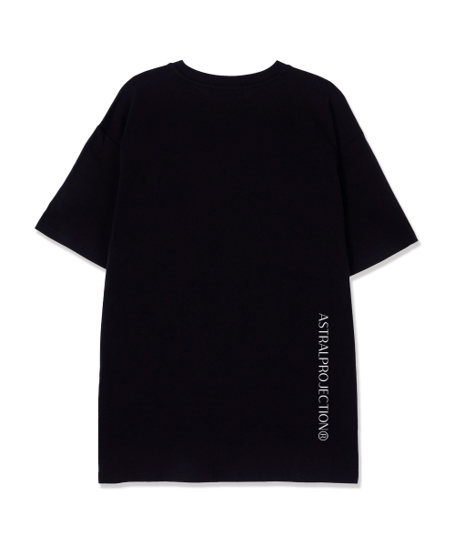 ASTRAL PROJECTION（アストラルプロジェクション）の「ダブルリングスーピマコットンラウンドネック半袖Tシャツ_ブラック（Tシャツ/カットソー・メンズ・その他・MEDIUM/LARGE/X-LARGE）」の2枚目の写真