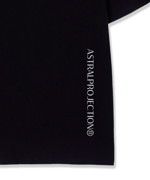 ASTRAL PROJECTION（アストラルプロジェクション）の「ダブルリングスーピマコットンラウンドネック半袖Tシャツ_ブラック（Tシャツ/カットソー・メンズ・その他・MEDIUM/LARGE/X-LARGE）」の4枚目の写真