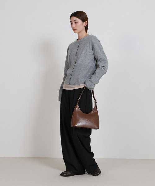 select MOCA（セレクトモカ）の「ニットスカーフセットカーディガン（ニット/セーター・レディース・グレー/レッド/ブラウン/ブラック・FREE）」の11枚目の写真