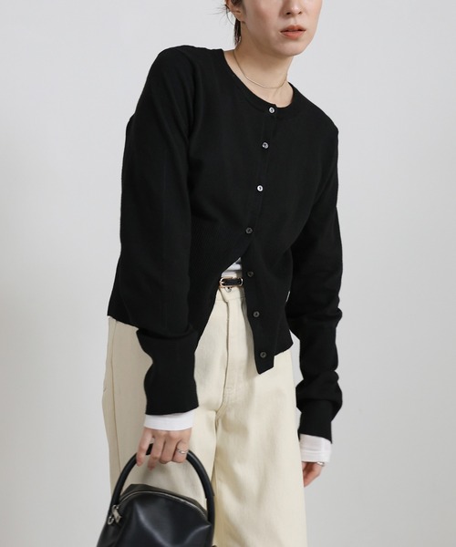 select MOCA（セレクトモカ）の「ニットスカーフセットカーディガン（ニット/セーター・レディース・グレー/レッド/ブラウン/ブラック・FREE）」の16枚目の写真