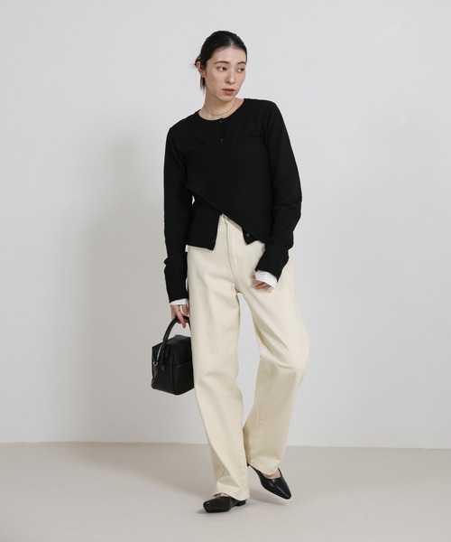 select MOCA（セレクトモカ）の「ニットスカーフセットカーディガン（ニット/セーター・レディース・グレー/レッド/ブラウン/ブラック・FREE）」の22枚目の写真