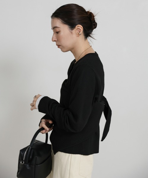 select MOCA（セレクトモカ）の「ニットスカーフセットカーディガン（ニット/セーター・レディース・グレー/レッド/ブラウン/ブラック・FREE）」の21枚目の写真