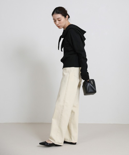 select MOCA（セレクトモカ）の「ニットスカーフセットカーディガン（ニット/セーター・レディース・グレー/レッド/ブラウン/ブラック・FREE）」の15枚目の写真