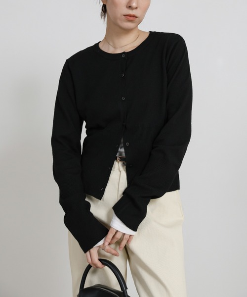 select MOCA（セレクトモカ）の「ニットスカーフセットカーディガン（ニット/セーター・レディース・グレー/レッド/ブラウン/ブラック・FREE）」の20枚目の写真