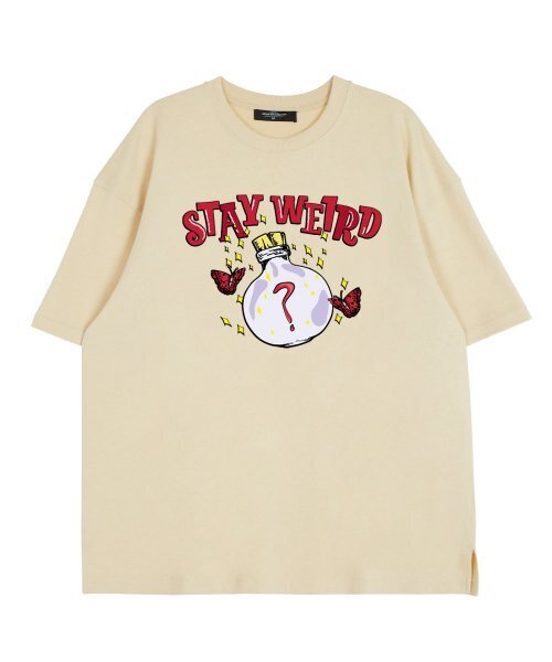 ASTRAL PROJECTION(アストラルプロジェクション)の「ステイウィアード ラウンドネック 15番手コットン半袖Tシャツ_バター(Tシャツ/カットソー・レディース・その他・LARGE/X-LARGE/XX-LARGE)」の2枚目の写真