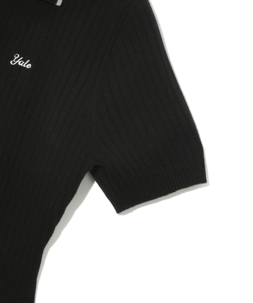YALE(イェール)の「スリットネックハーフスリーブニットドレス_ブラック(ワンピース・レディース・その他・SMALL/MEDIUM)」の6枚目の写真