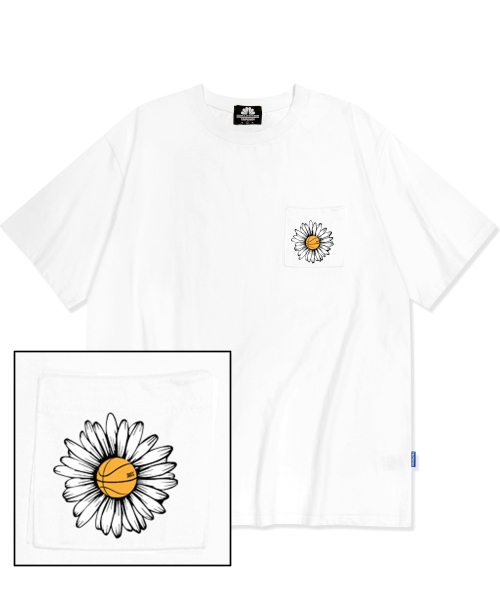 TRIPSHION(トリップション)の「ビッグデイジーロゴポケットTシャツ - ホワイト(Tシャツ/カットソー・メンズ・その他・LARGE/MEDIUM/X-LARGE)」の1枚目の写真